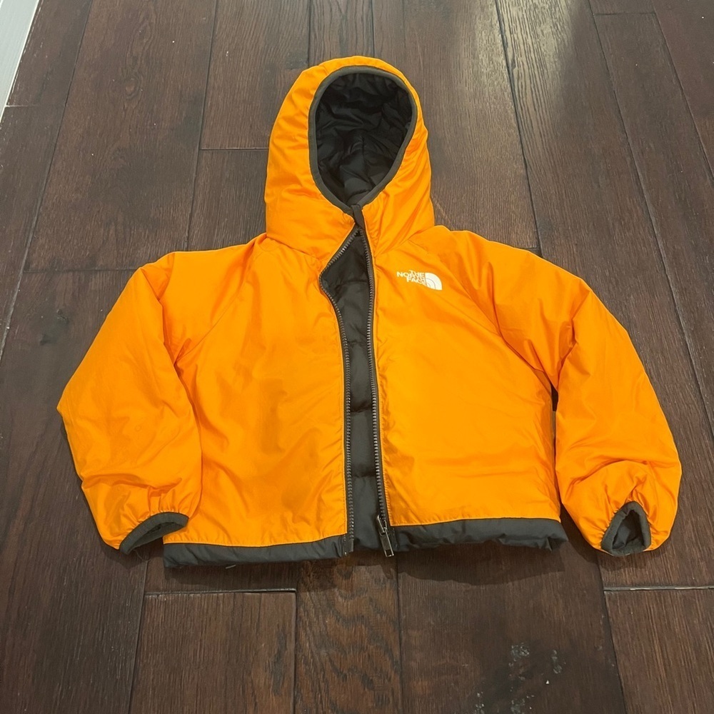 The North Face reversible Black and Orange Jacket